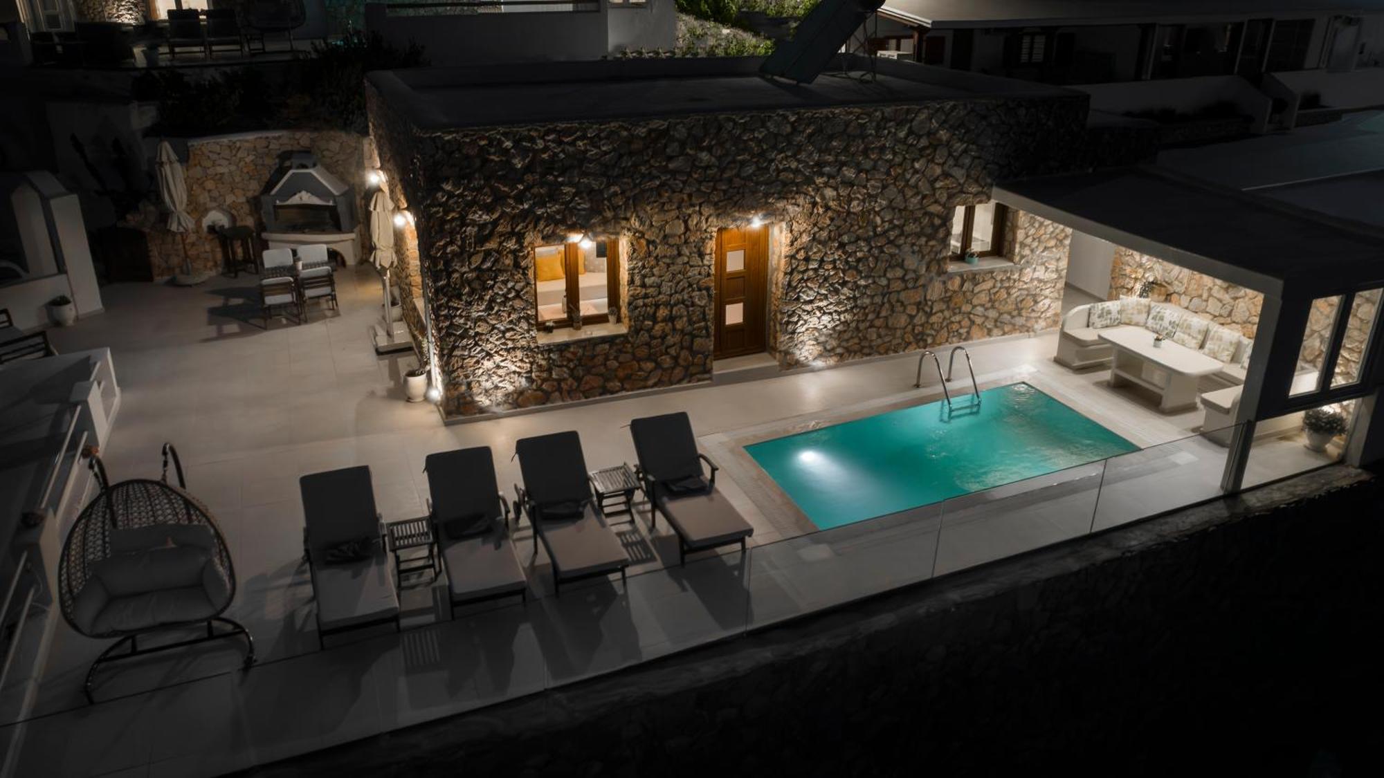 Dream Villa Santorini Vourvoulos Ngoại thất bức ảnh